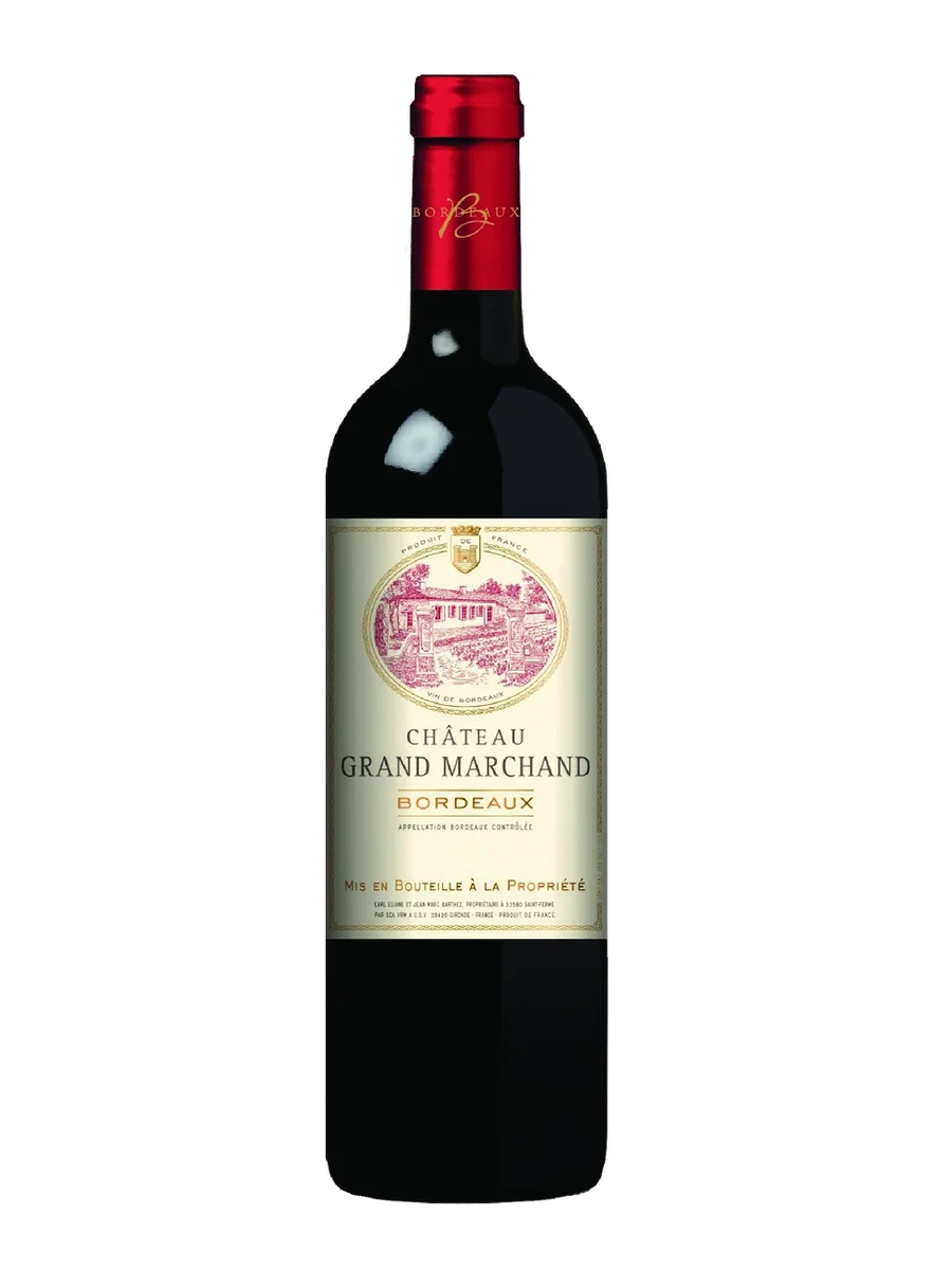 Château Grand Marchand Bordeaux bottle