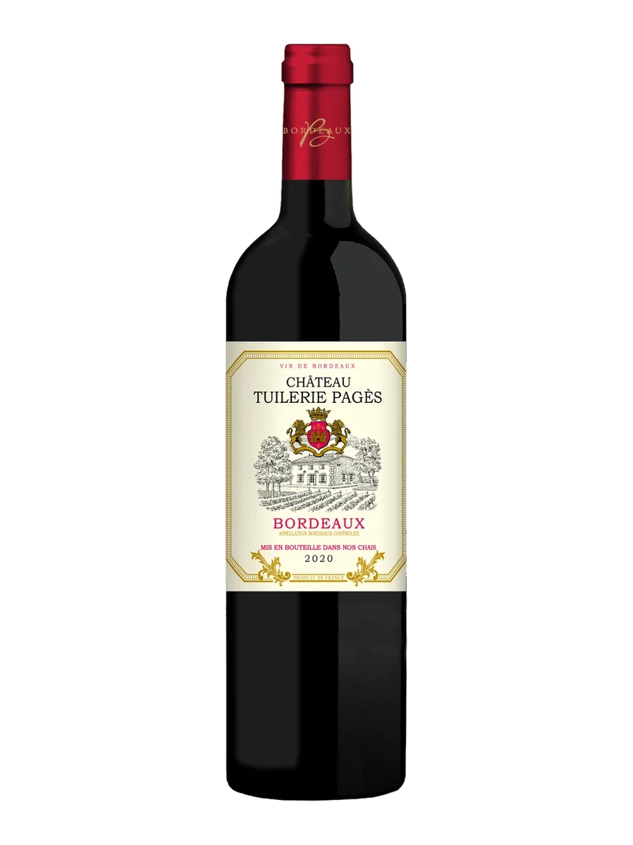 Château Tuilerie Pages Bordeaux Red bottle