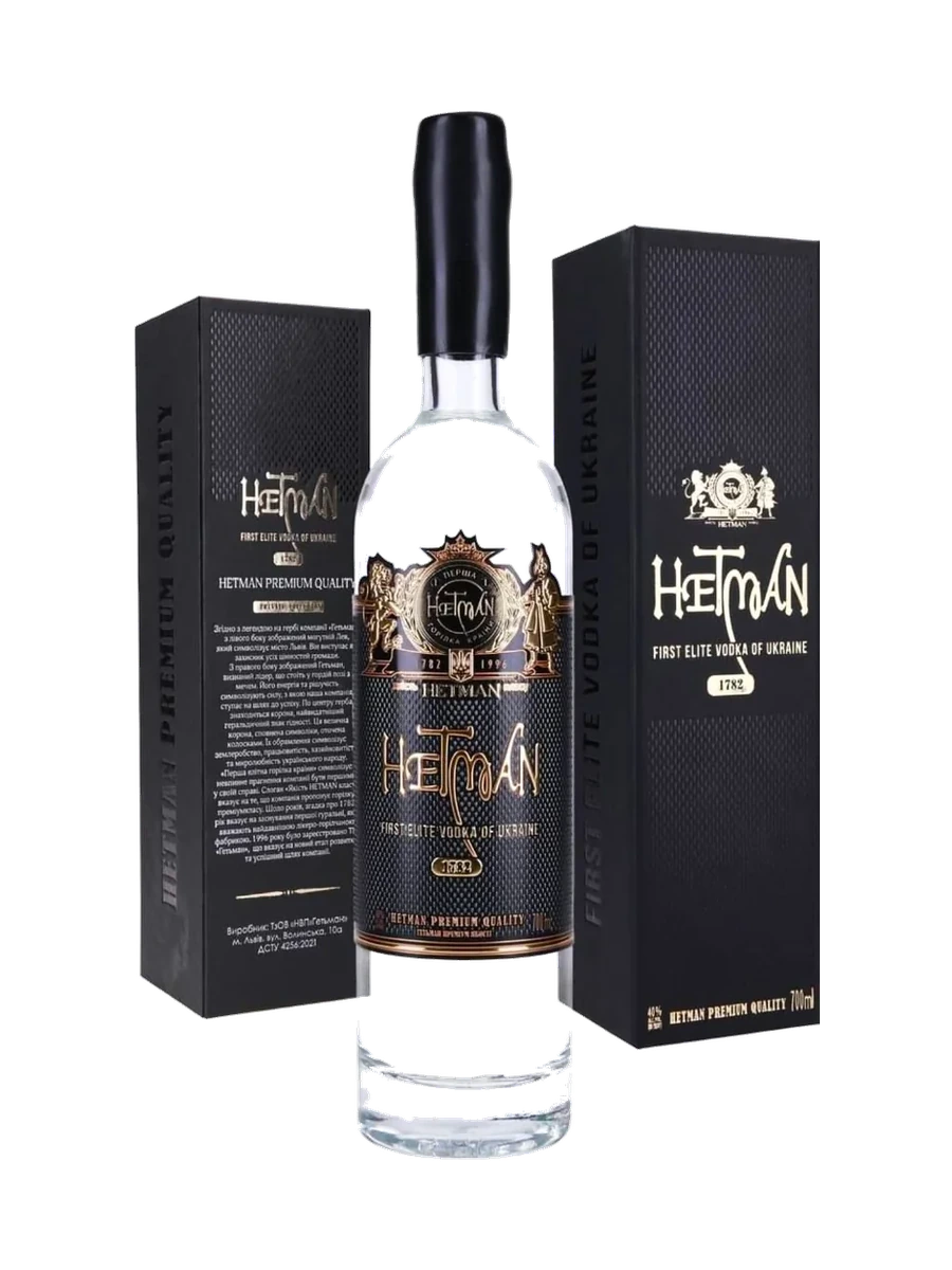Hetman Elite Vodka bottle