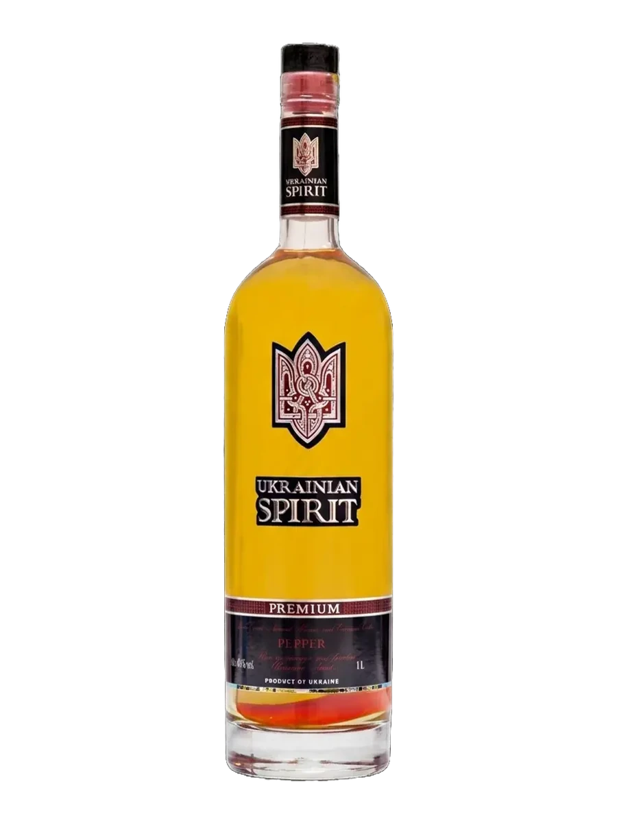 Ukrainian Spirit Pepper Vodka bottle